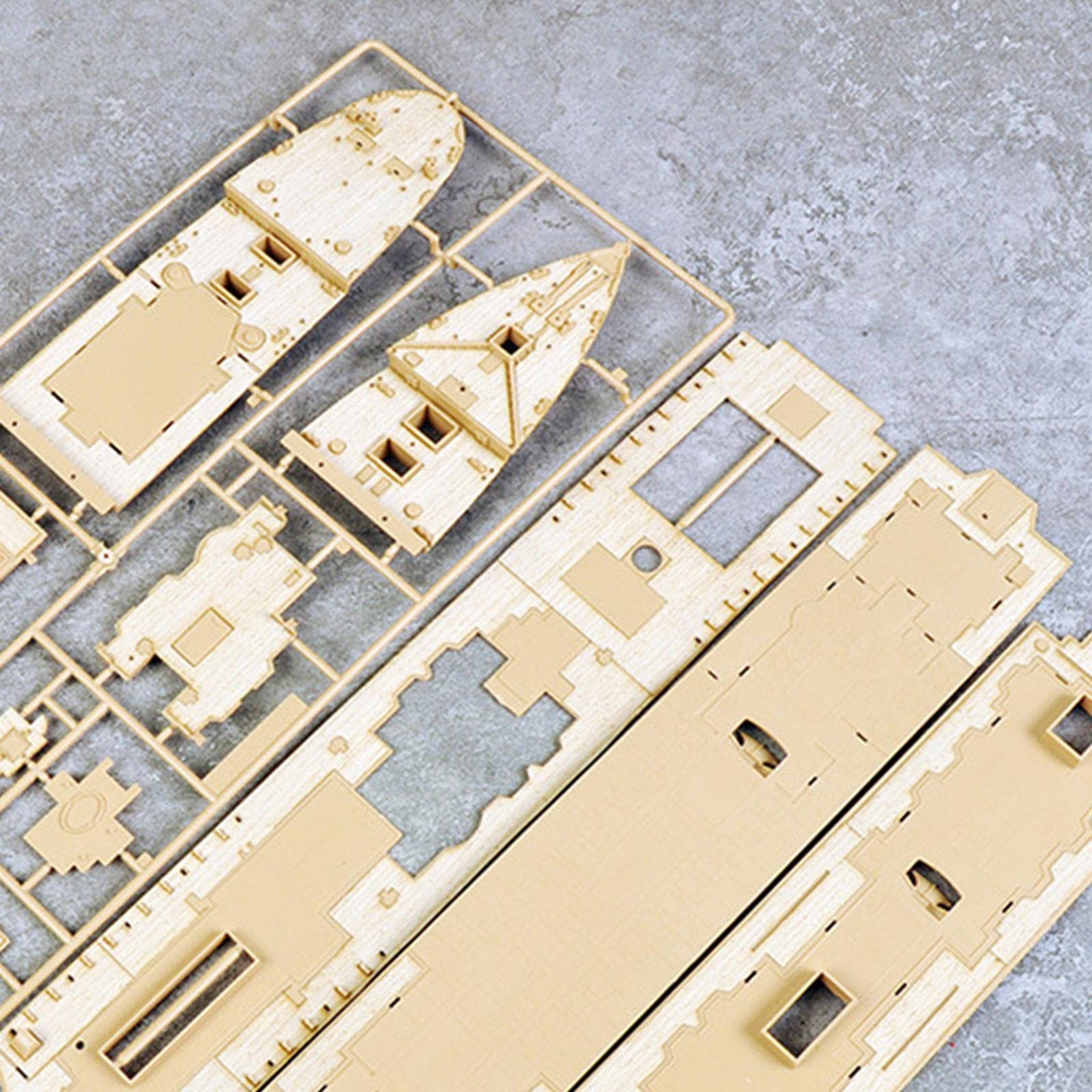 1/400 Modell Gebäude Kit Holz Deck mit Kette für Akademie 14215 Upgrade Teil