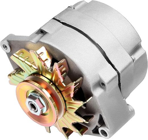 105-Amp 1-Wire Alternator For SBC/BBC - Delco 10SI Style, Self-Exciting (7127-SE105)