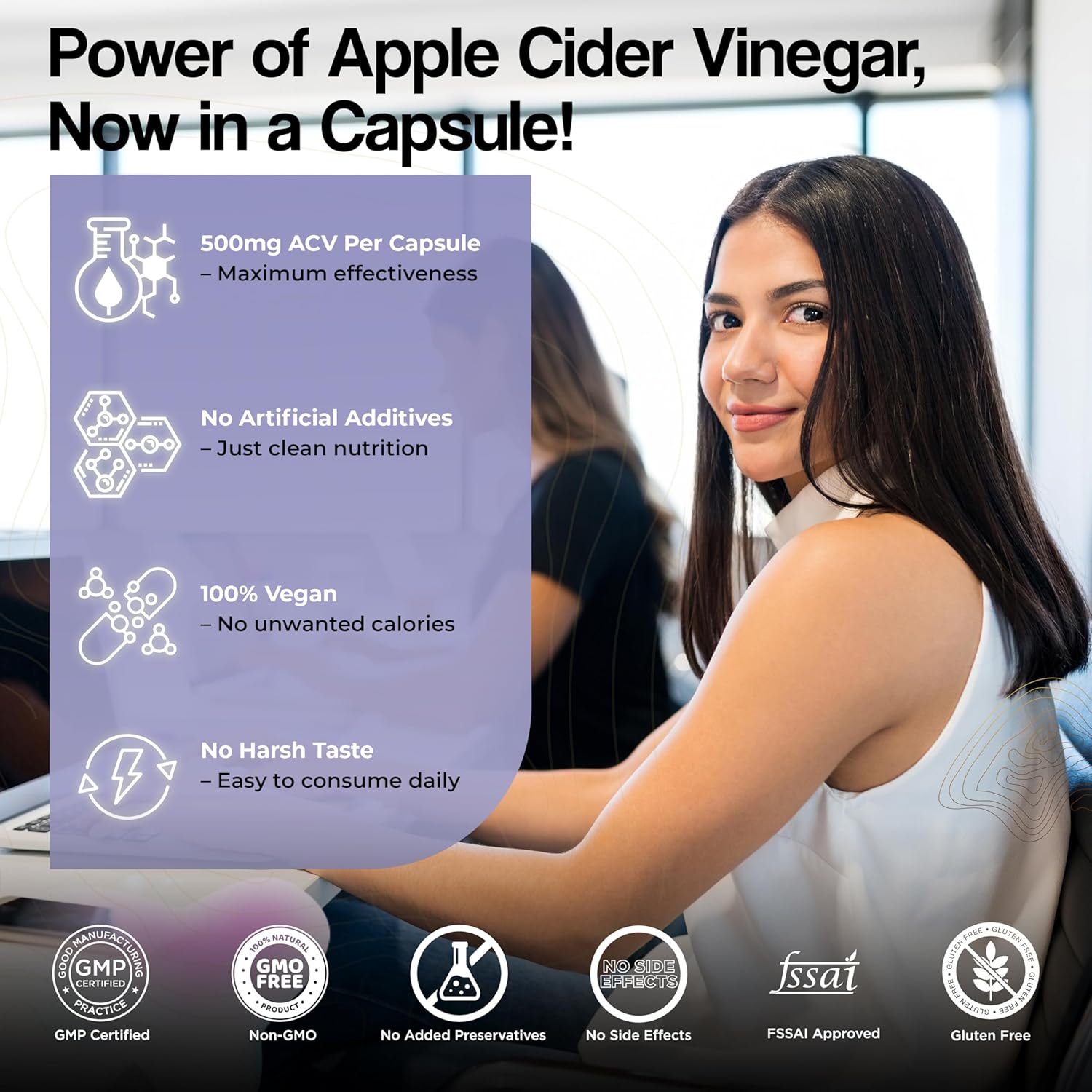 Buy Now Health Veda Organics Apple Cider Vinegar 500 Mg I Support We... 6 Buy Now Health Veda Organics Apple Cider Vinegar 500 Mg I Support We...