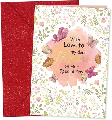 FaCraft Tarjeta de regalo de agradecimiento para profesores para mujeres, tarjeta de agradecimiento para profesores, con sobres, tarjeta de