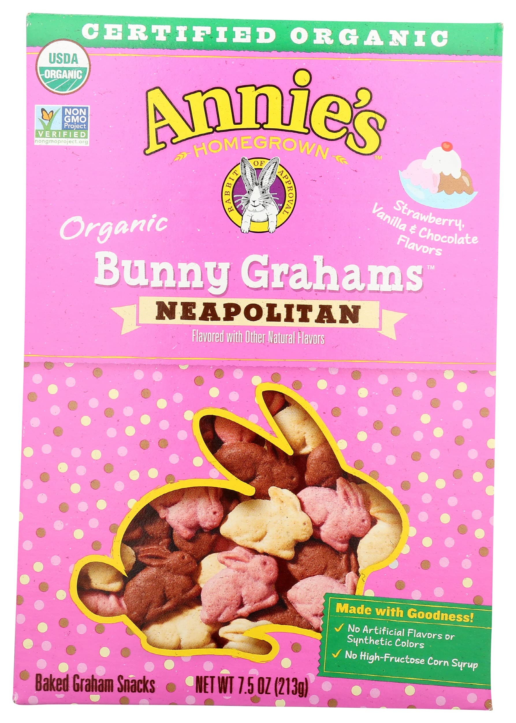 Amazon.com: Annie's Homegrown Organic Neapolitan Flavored Bunny