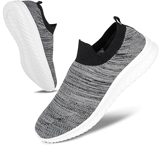 JIAFO Mens Shoes Walking Shoes for Men Mens Slip On Shoes Sneakers for Men, Casual Athletic Running, Lightweight Breathable Mesh Knit