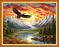 Vista 31 de DMCVIVR Stamped Cross Stitch Kits for Beginners Adults Needlepoint Kits for Beginners Embroidery Kits for Adults Crossstitch Kit for Beginners