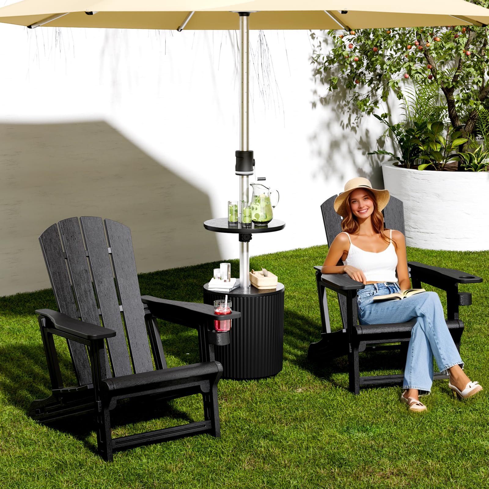 Mophorn Adirondack Chair Plastic, Set Of All-Weather Portable