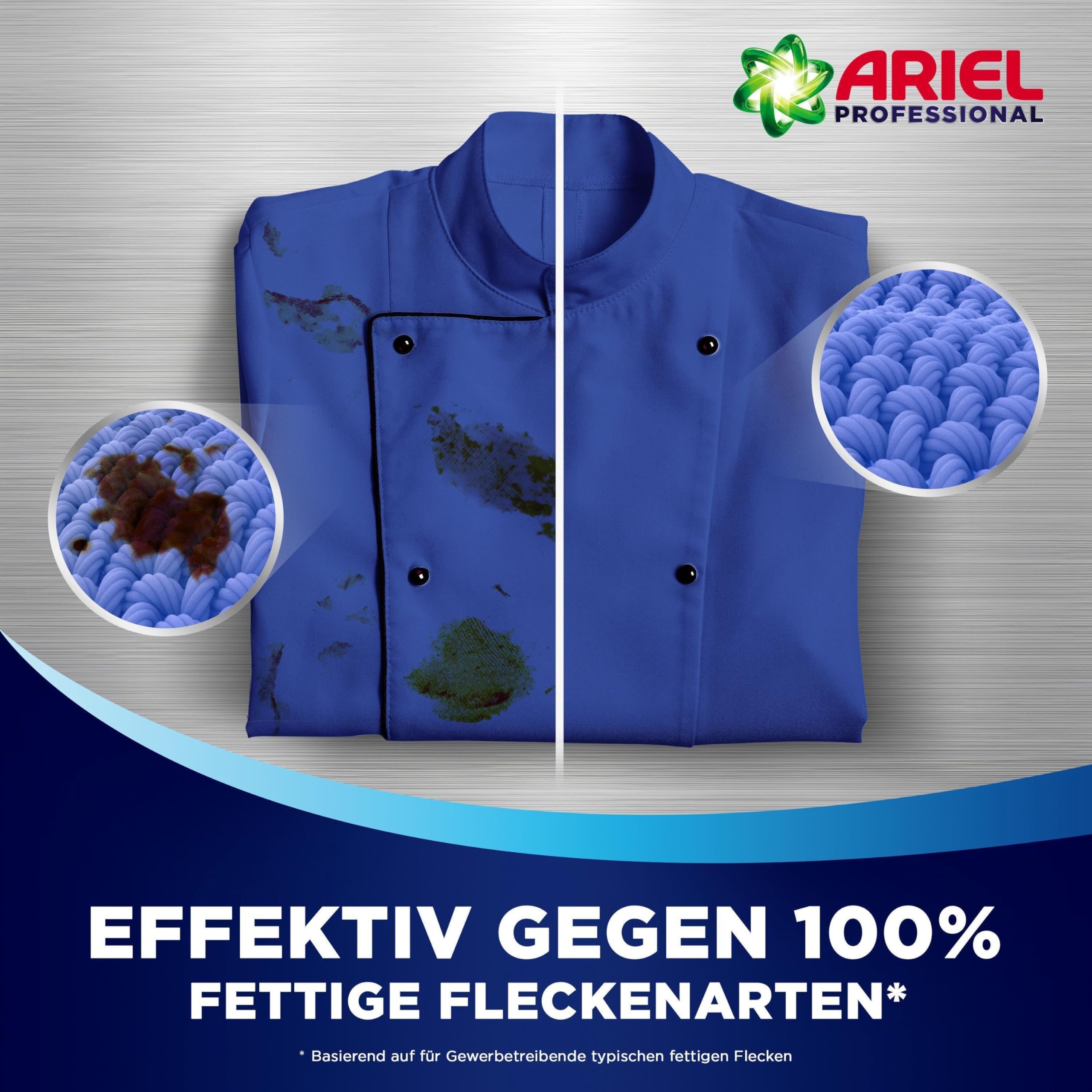 Ariel Professional Flüssigwaschmittel Waschmittel Color+, bekämpft alle Arten von Fettflecken, für den professionellen Gebrauch