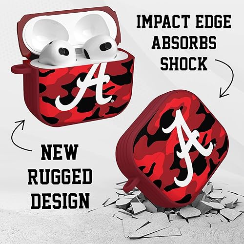 Miniatura 4 de AFFINITY BANDS Alabama Crimson Tide Camo HDX - Funda compatible con Apple AirPods Generación 3