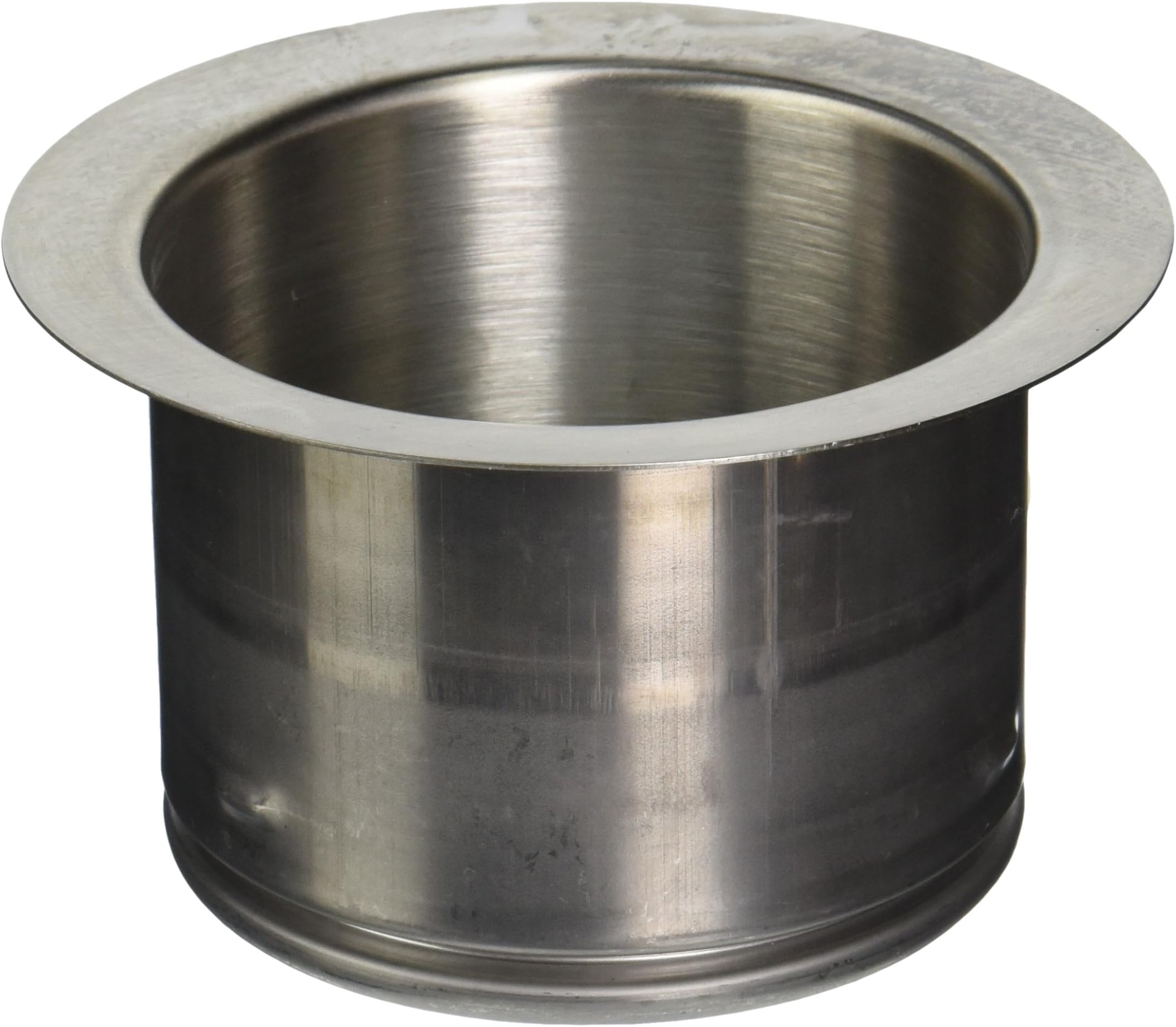 Waste King Garbage Disposal Extended 3-Bolt Mount Sink Flange, Satin Nickel - 3141AMC
