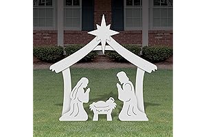 Exquisite Holy Family Nativity Set Adorns Your Lawn with Festive Joy