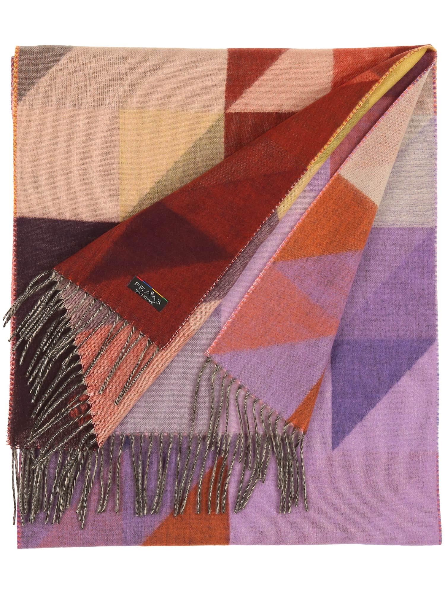 FRAAS Cashmink Schal 44 x 200 cm - Weicher als Kaschmir - Made in Germany - Schal mit graphischem Muster für Damen - Perfekt für Herbst und Winter