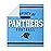 FOCO Carolina Panthers NFL Team Property Of Sherpa Fleece Blanket
