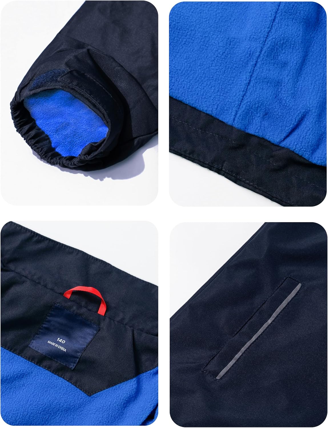 LOKTARC Boys Girls Rain Jacket Kids Lightweight Waterproof Hooded Raincoats Windbreakers