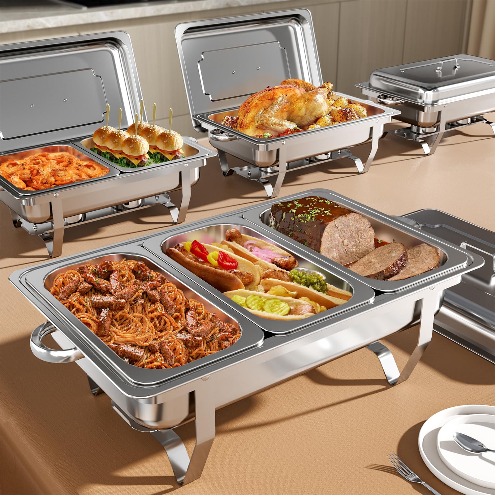 Amhier 9QT 4-Pack Chafing Dish