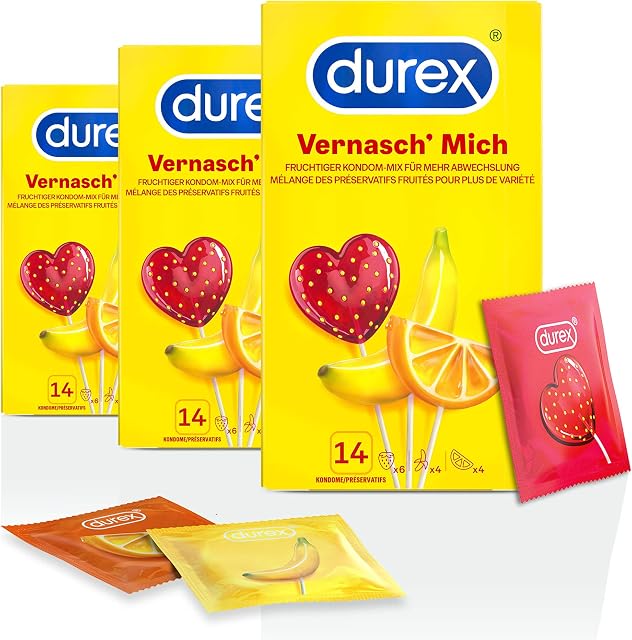 Durex Vernasch Mich prezerwatywy (14 sztuk (po 3 zapachy w zestawie)