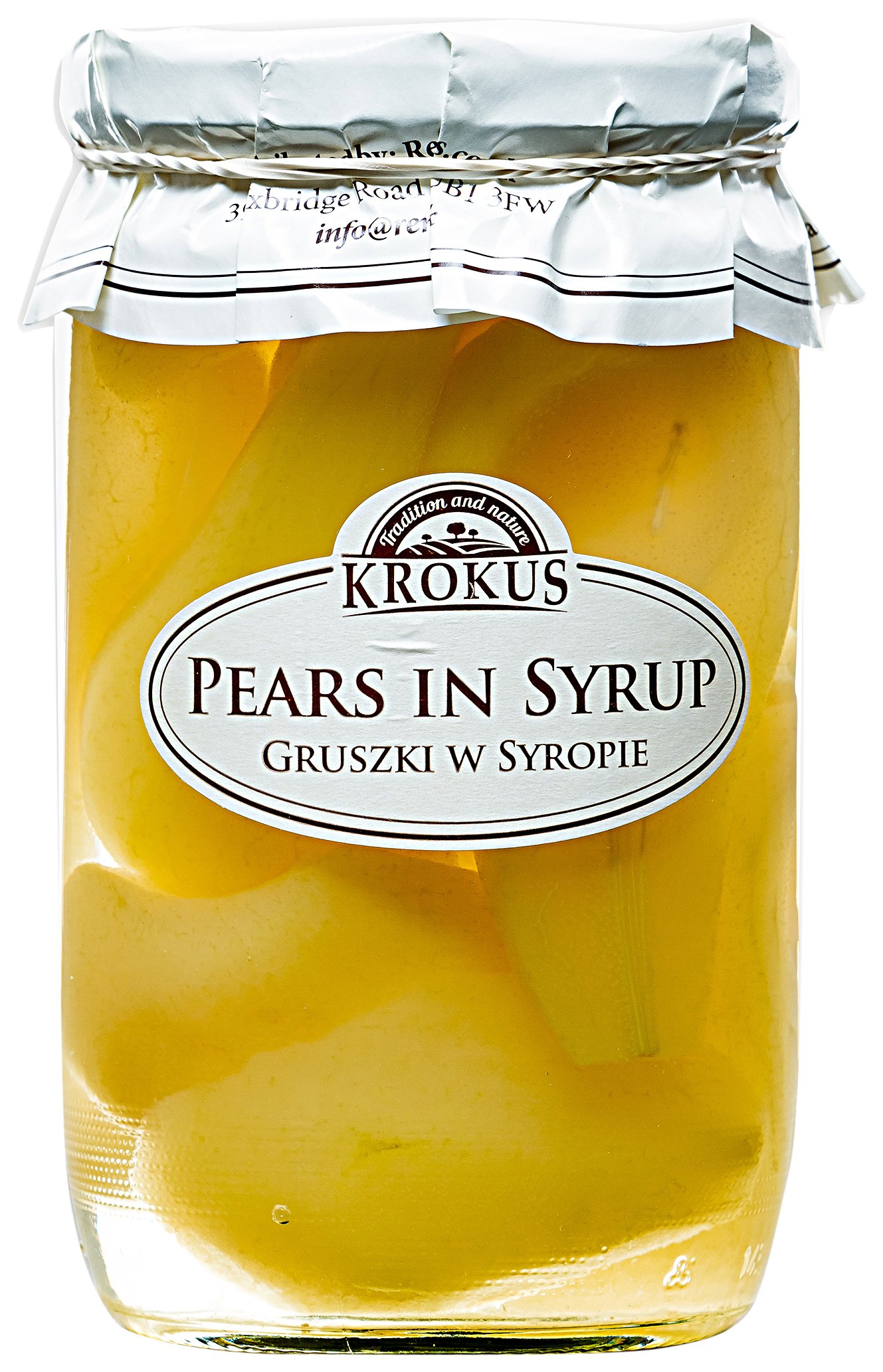 Pera en almíbar 720g Krokus