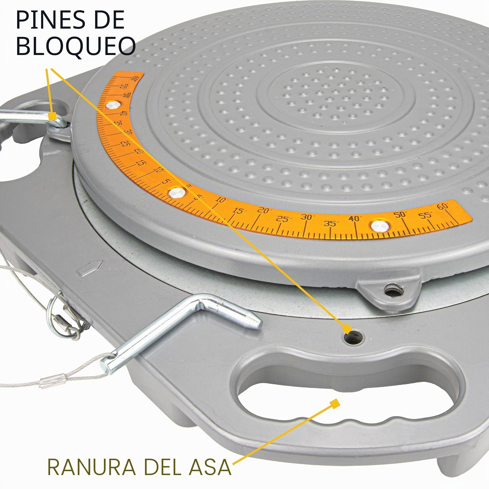 AutoSolo Platos Giratorios de Alineación - Herramienta Económica de 4 Toneladas, Dial de Latón, Kit de Alineación DIY con Accesorios (Par)