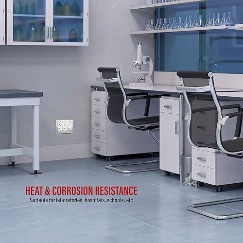 Miniatura 5 de ENERLITES Placa de pared de metal con interruptor decorativo triple, cubierta de salida de acero inoxidable, resistente a la corrosión, acero