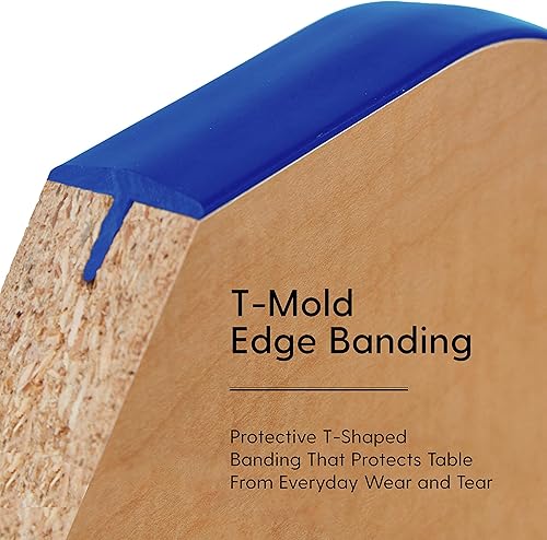 Miniatura 5 de Factory Direct Partners 10087-GYGN - Mesa escolar y de oficina (48 x 72 pulgadas), patas estándar con deslizadores giratorios, altura ajustable de