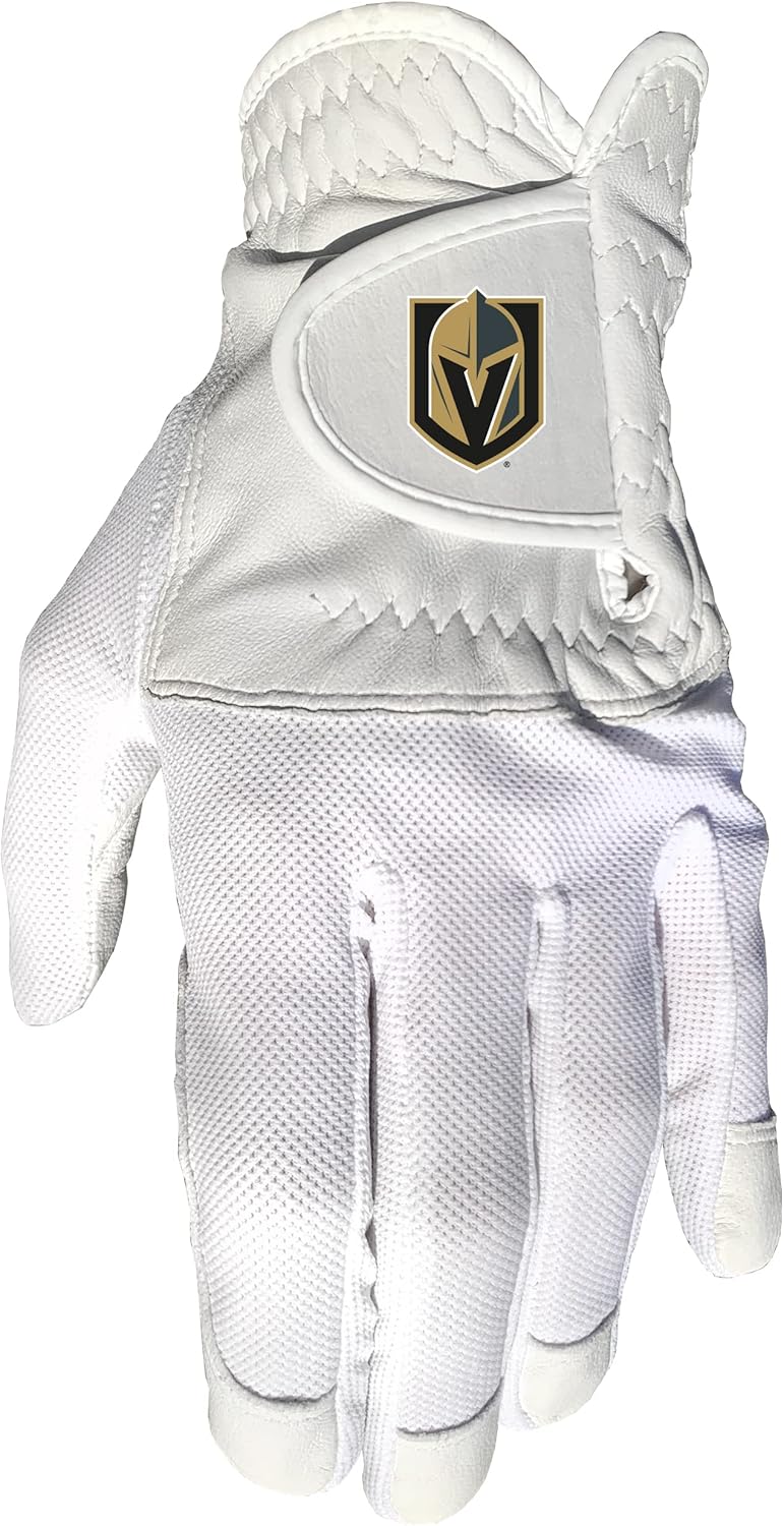Team Golf NHL Vegas Golden Knights Cool Mesh with Cabretta Leather - One Size - Mens Left Team Golf NHL Cool Mesh with Cabretta Leather - One Size - Mens Left