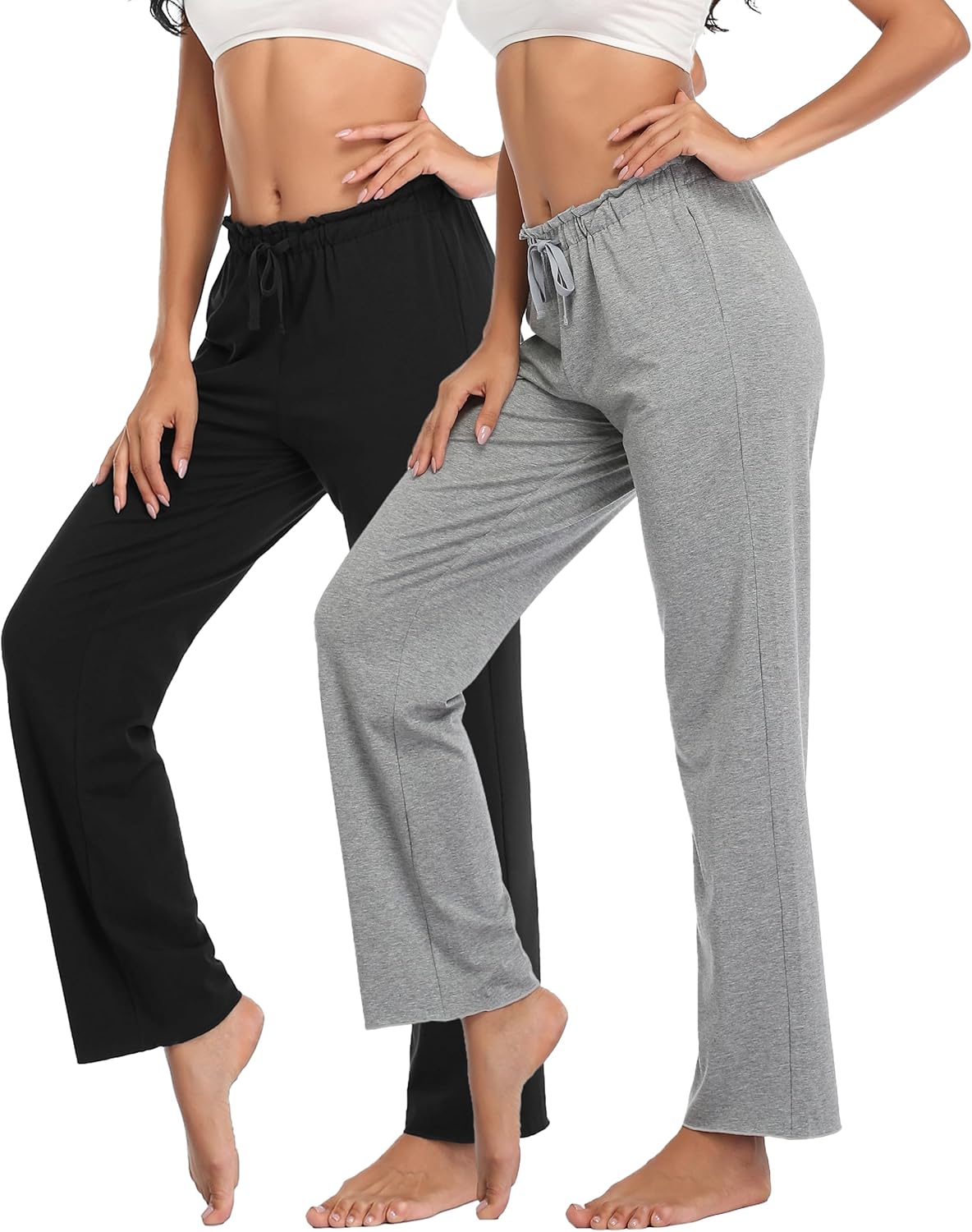 ANLIQI Womens Pajama Sets Summer Cotton Button Up Short Pjs for Women 2 Piece Sleepwear Soft Comfy Short Sleeve Shirt&Pants