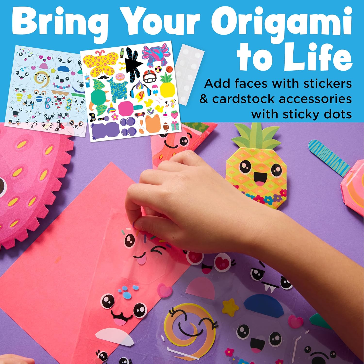 Creativity for Kids Origami Squishies Kit, Fold, Decorate & Squish