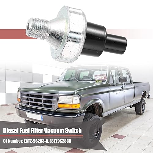 Miniatura 2 de X AUTOHAUX Interruptor de vacío de filtro de combustible diesel de 7.3L E8TZ-9S283-A para Ford E-250 E-350 F-250 F-350 F59 FSD ESD para Ford