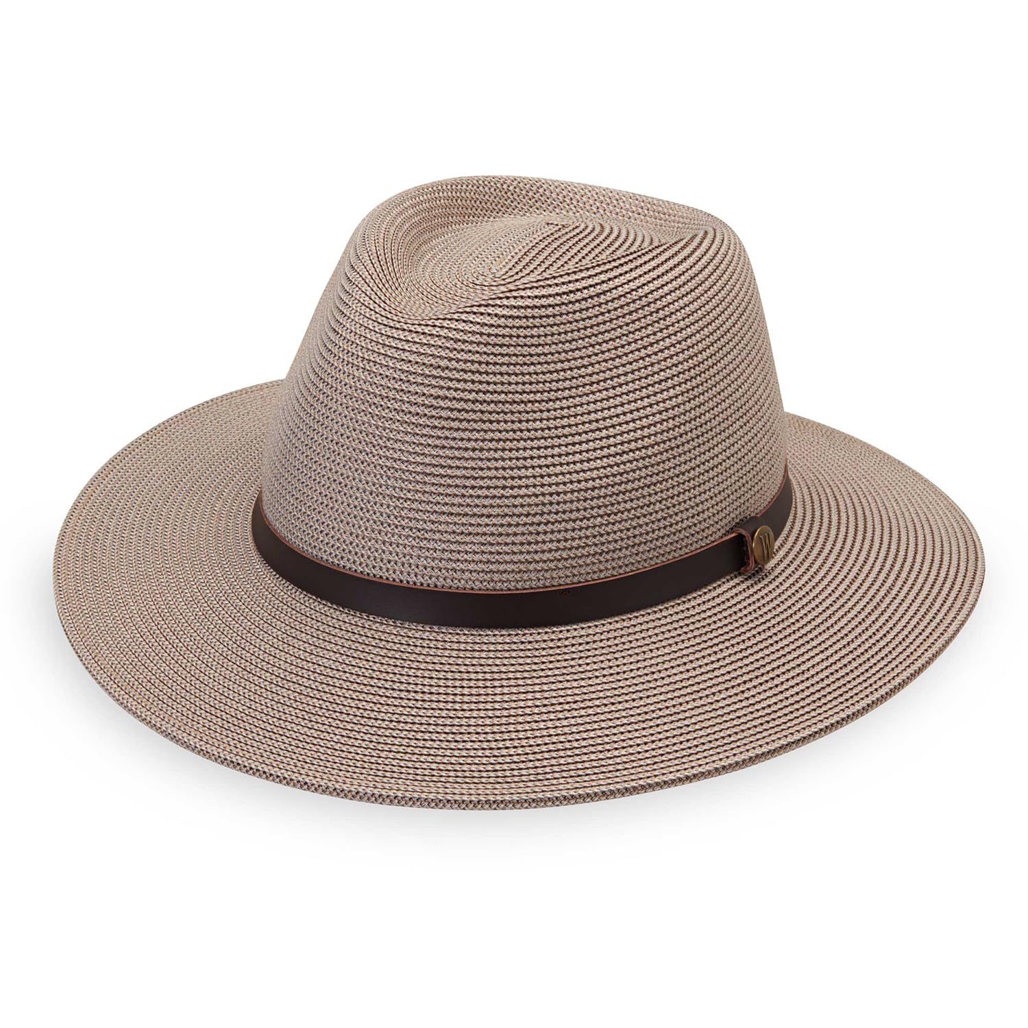 Wallaroo Hat Company Men’s Carter Fedora – UPF 50+ Sun Protection, Wide Brim, Packable Design and Adjustable Sizing, Graphite, L-XL
