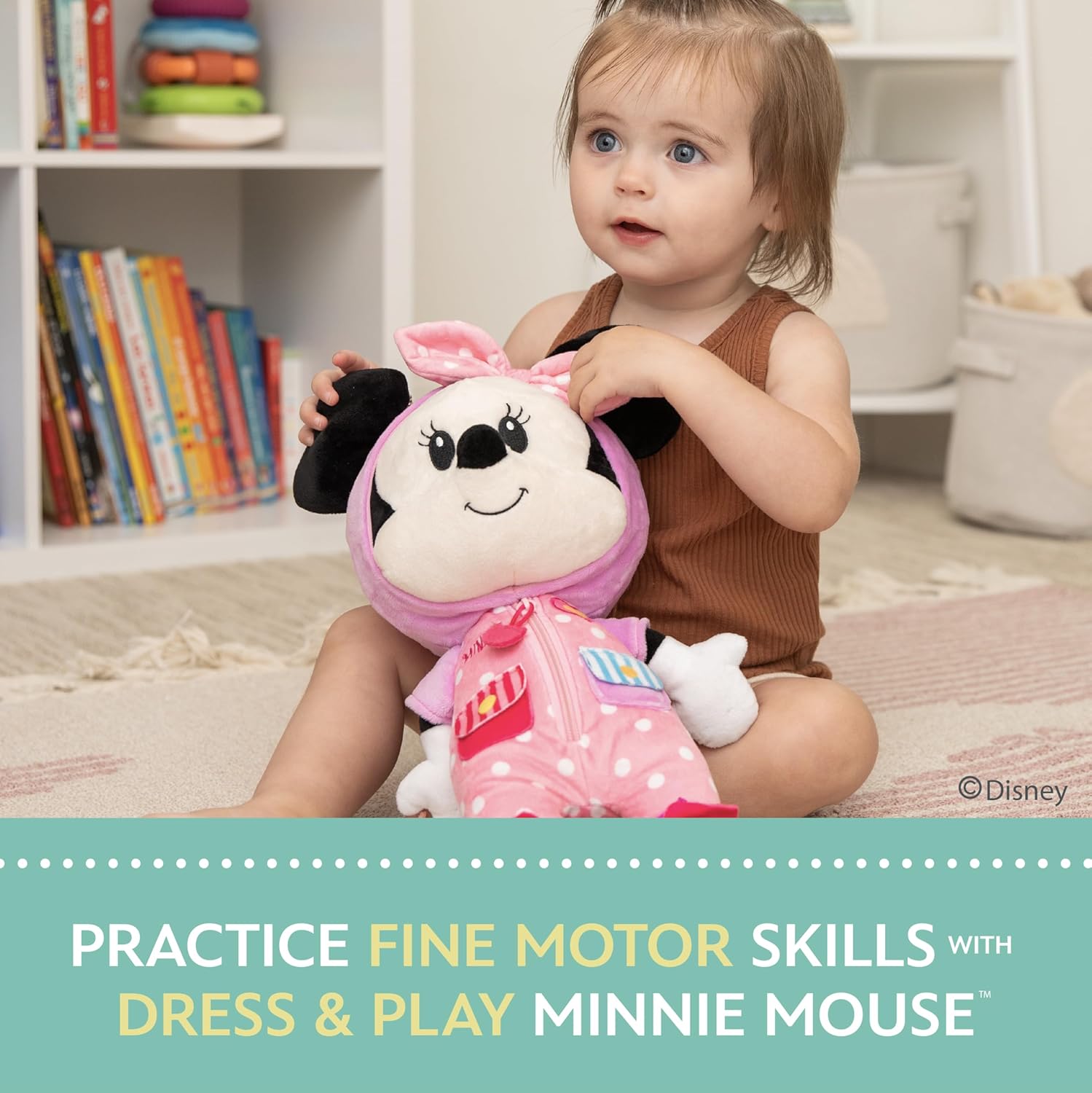 KIDS PREFERRED - Disney Minnie Mouse Dress and Play Plush for Babies and Toddlers