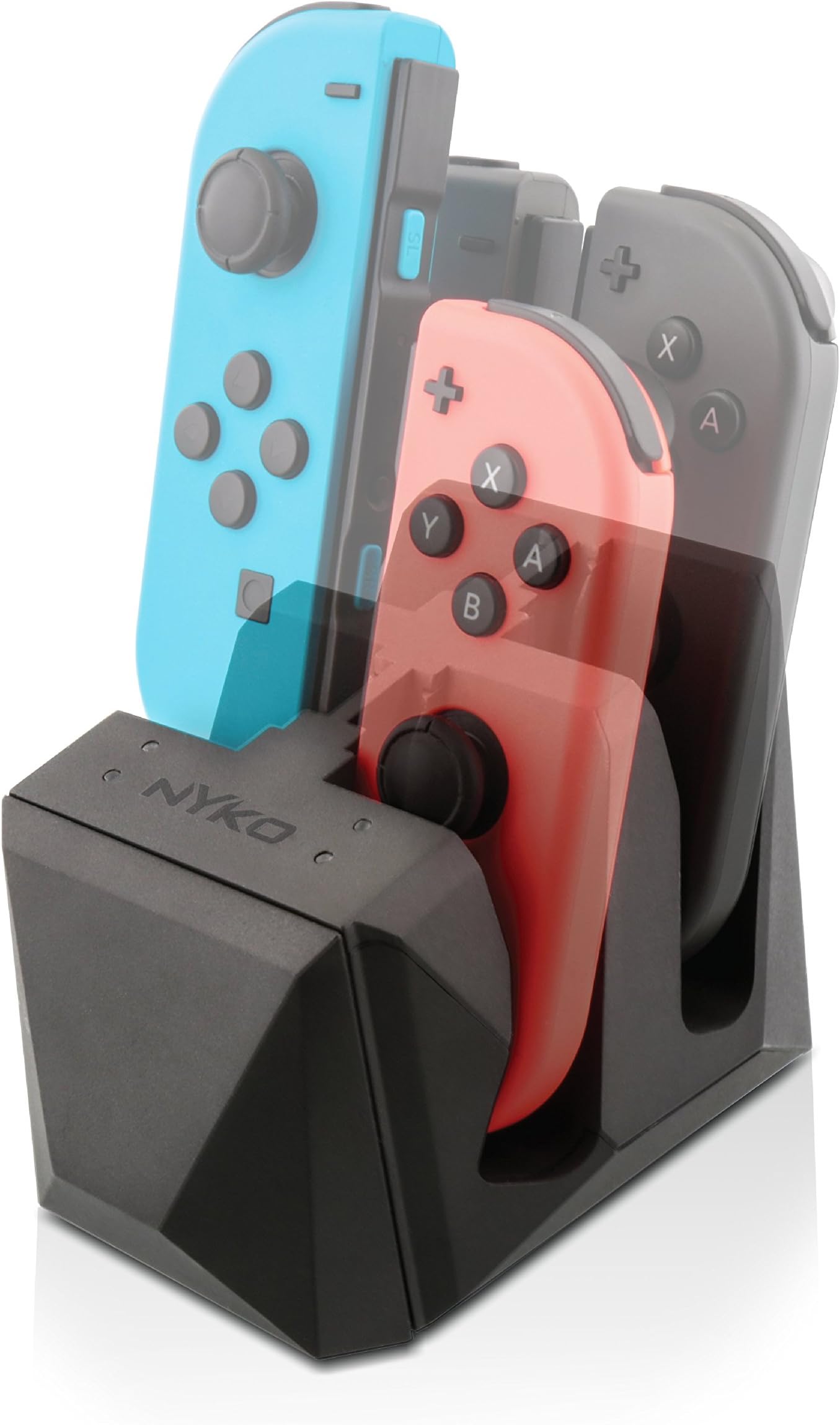 Nyko Charge Block for Joy Con - 4 port Joy-Con charge station with included Micro-USB for Nintendo Switch (Nintendo Switch)
