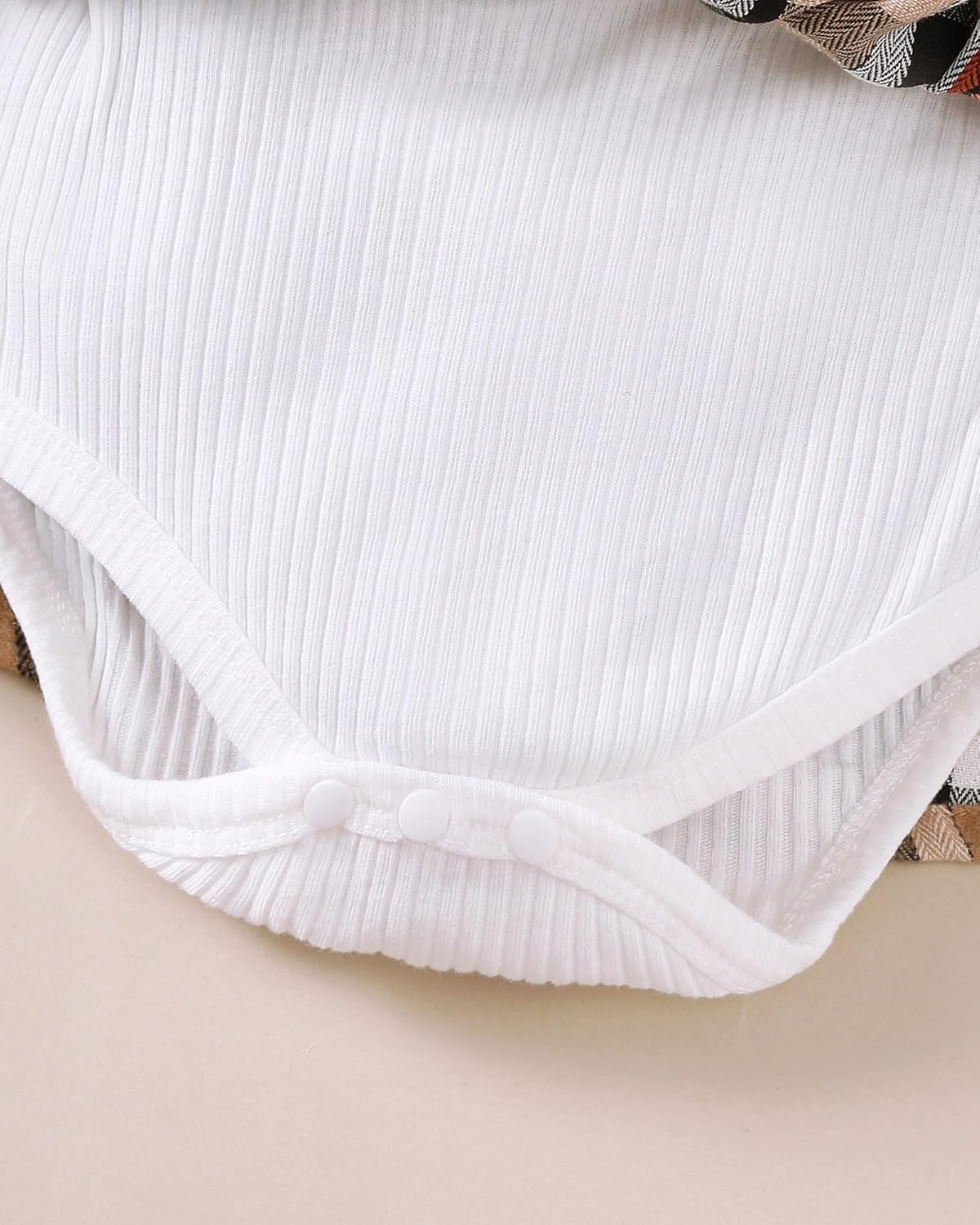 Baby Girl Clothes Sets: 2 Piece Long Sleeve Top Plaid Romper with Headband Fall Winter Outfit for Infant 0-24 Months - Image 6