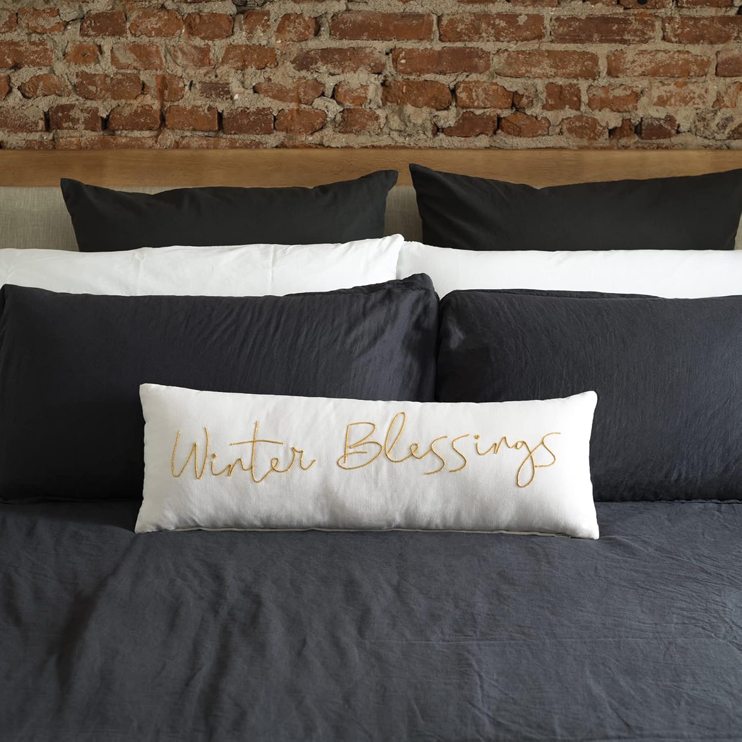 Primitives by Kathy Decorative Pillow, 30" x 10", White