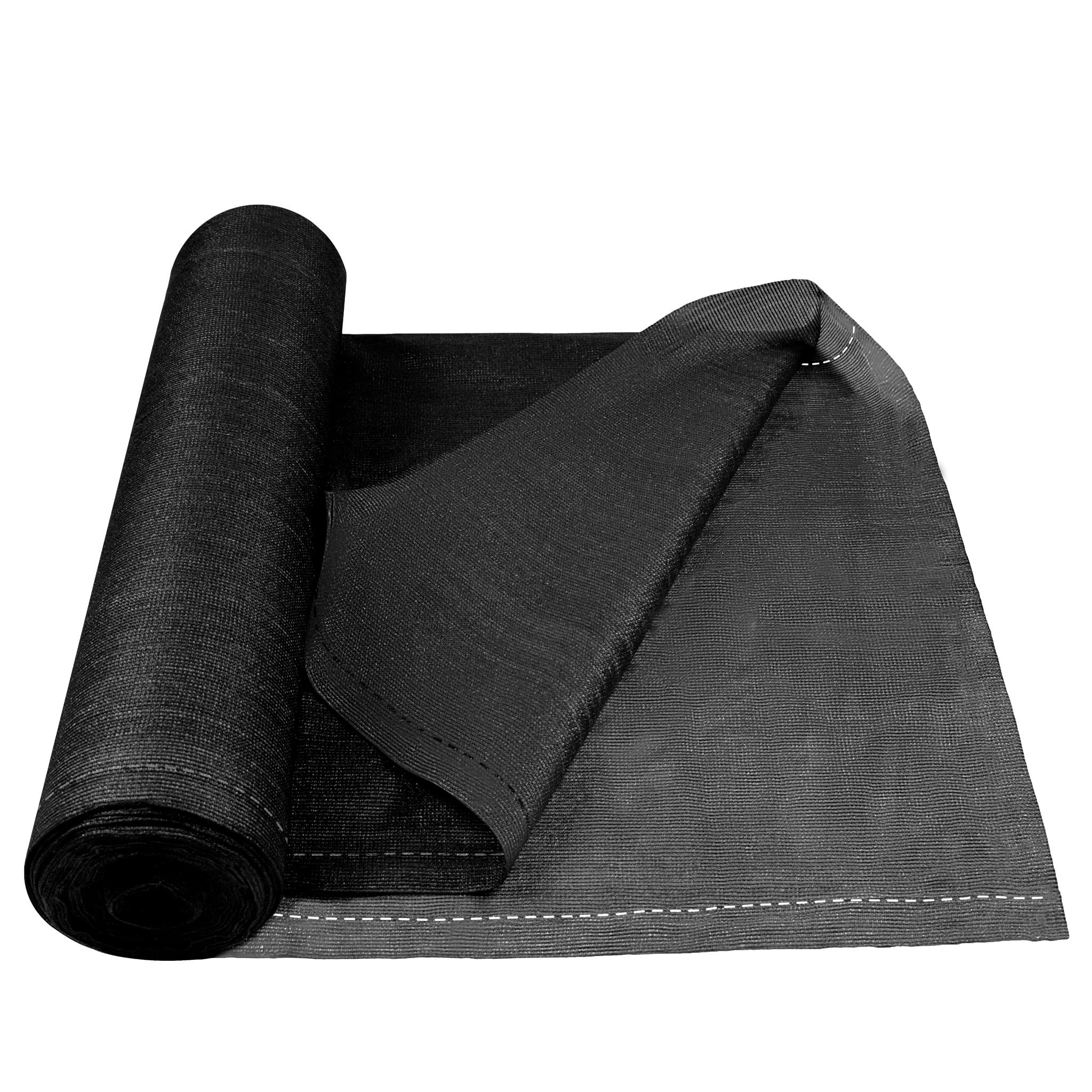 HENGMEI Sichtschutz Zaunblende Schattiernetz Sonnenschutz Windschutz Tennisblende HDPE Schattiergewebe für Sportplatz, Garten (Anthrazit, 2X10m)