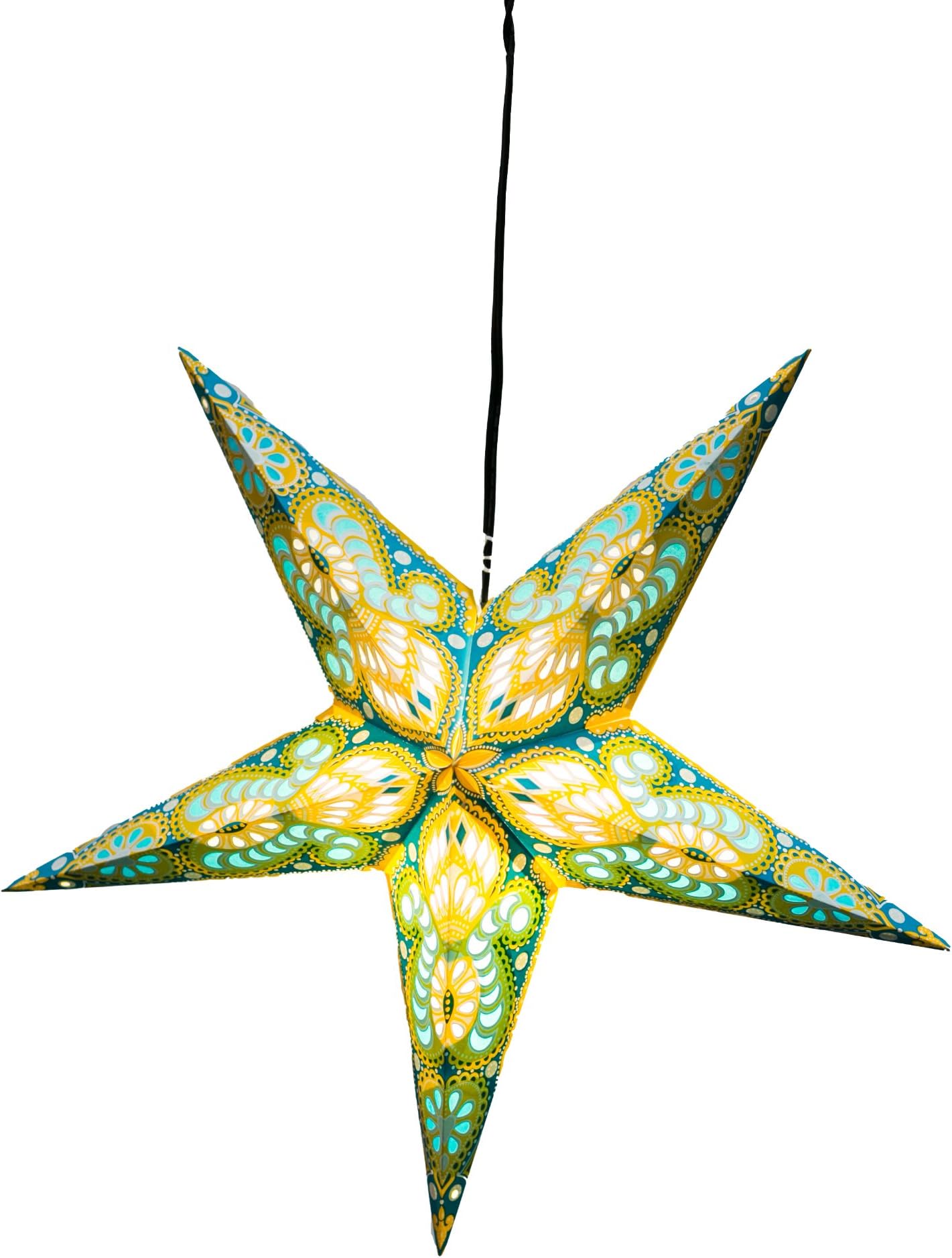 Om Gallery Paper Star Lantern, Moon Zoom