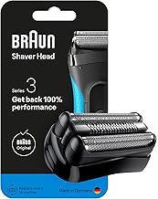 Braun Series 3 Original Replacement Head for Men's Electric Shaver, Compatible with Series 3 Shavers, Close and Smooth Shaving, Made in Germany, 21B