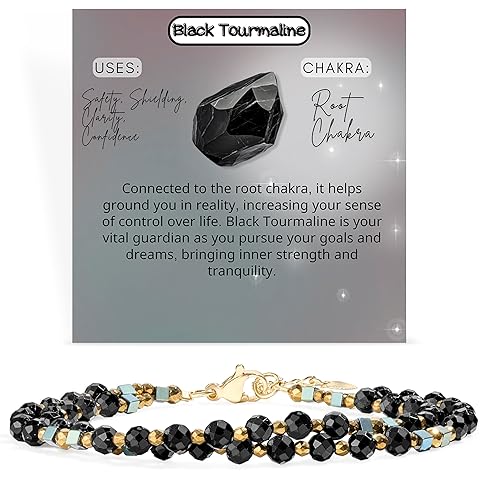 Farfume Beaded Bracelets for Women, Chakra Crystal 4mm Beads Gemstone Natural Stone Bead Spiritual Womens Jewelry Gifts