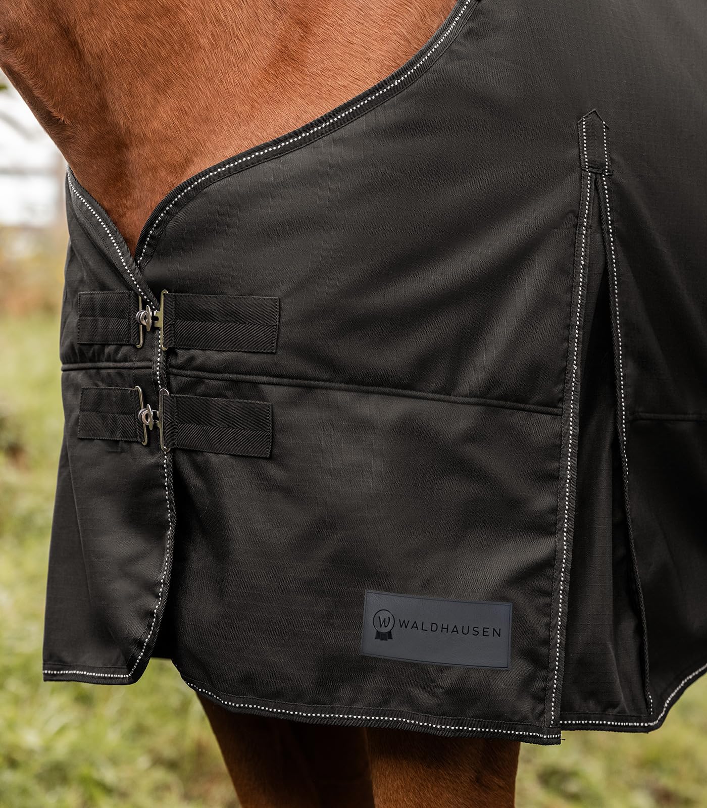 Waldhausen Coperta Nordic, 200 g, colore nero, 135 cm