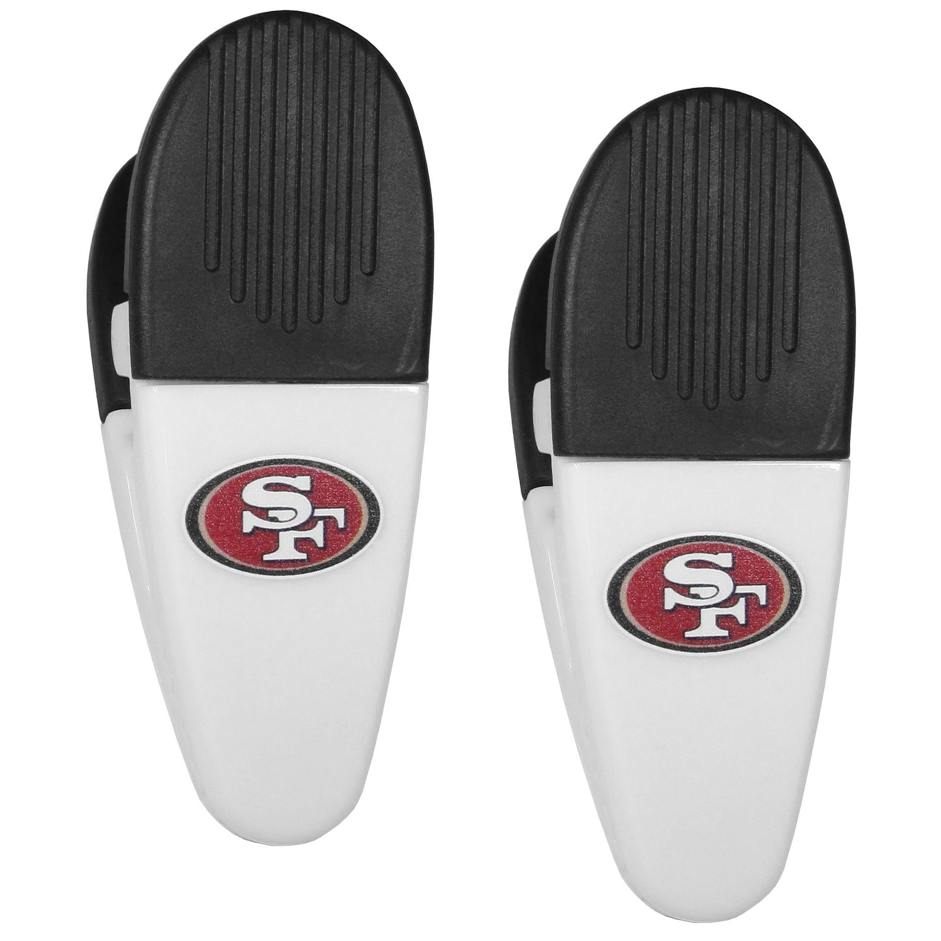 Aimants à clipser San Francisco 49ers Siskiyou Sports football américain blanc