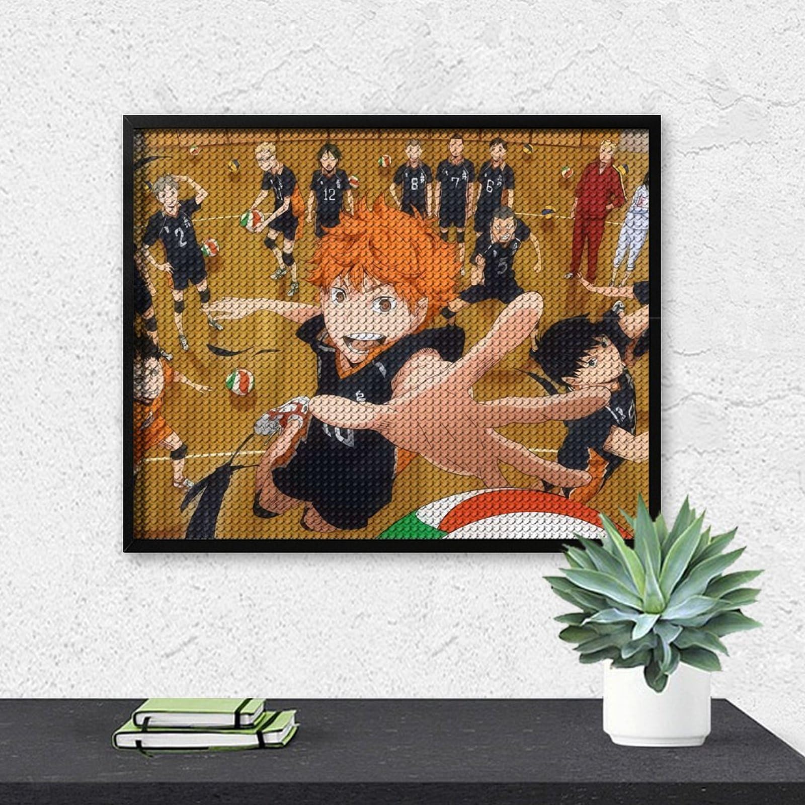 絵画 ［ ビーズ絵 ］ Amazon | ハイキュー!! ダイヤモンドの絵画 ビーズ絵画 ビーズ