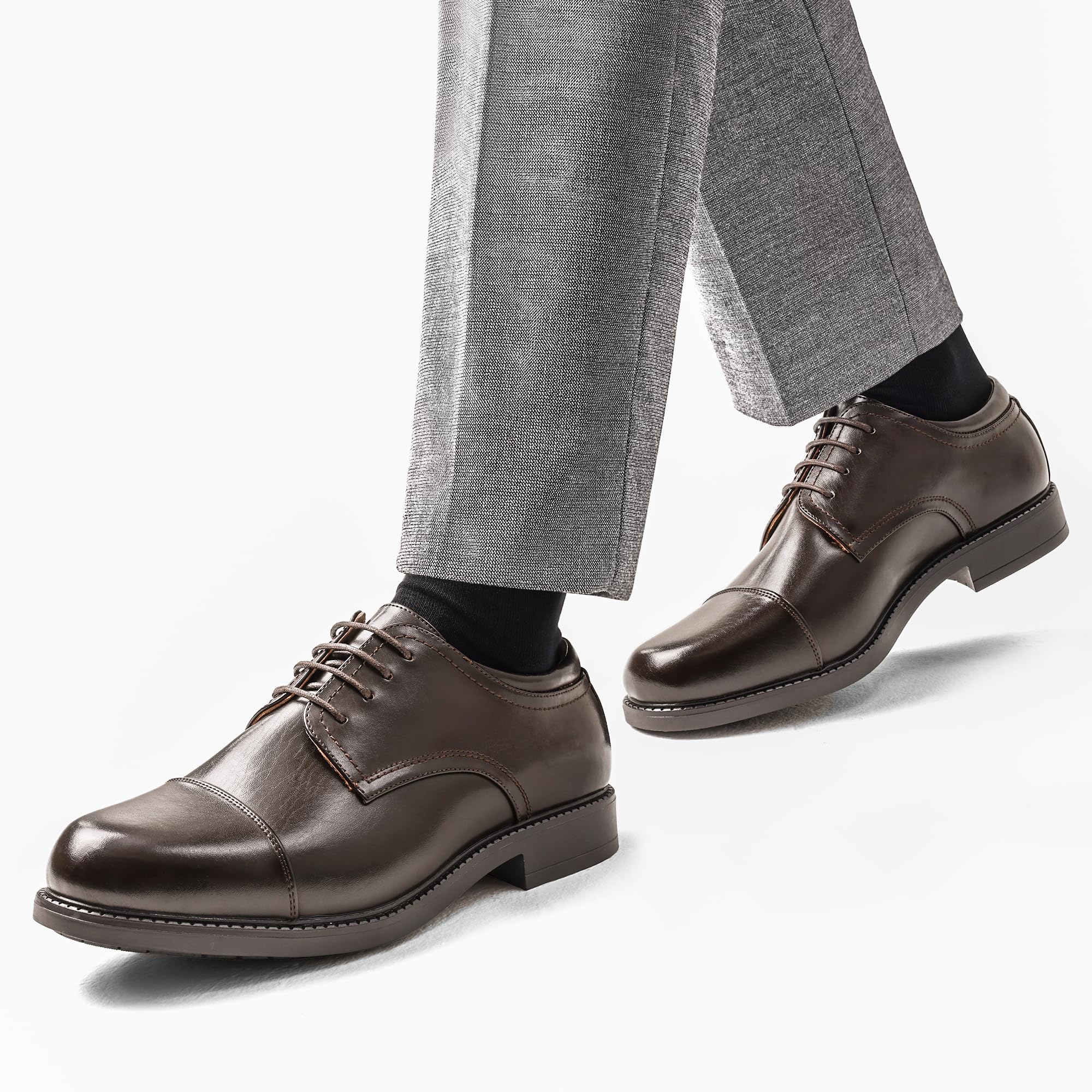Bruno Marc Zapatos Vestir Homres Zapatillas de Cordones Oxfords Derby Zapatos Traje para Hombre Boda DOWNING-01