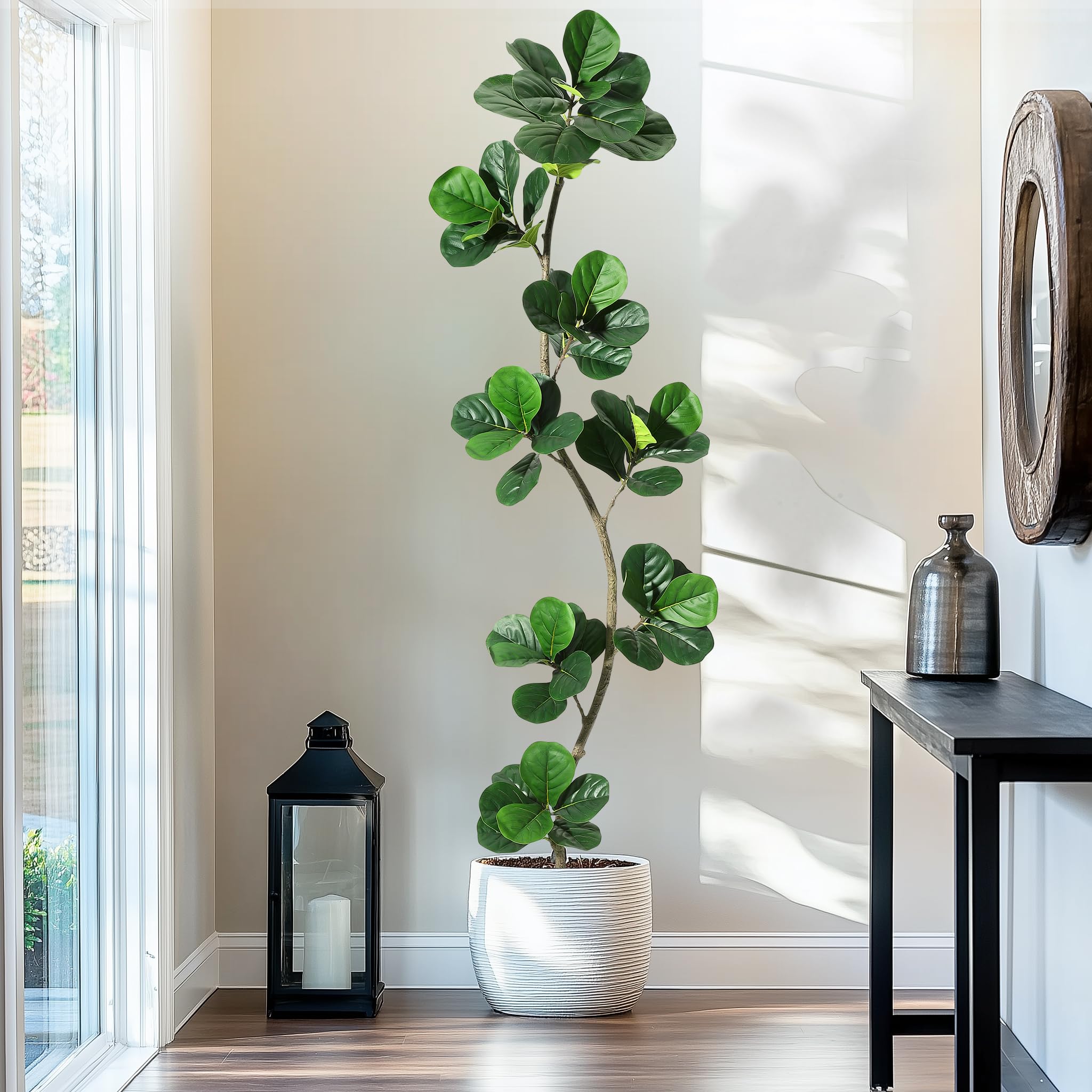GarveeHome 7FT Artificial Fiddle Leaf Fig Tree