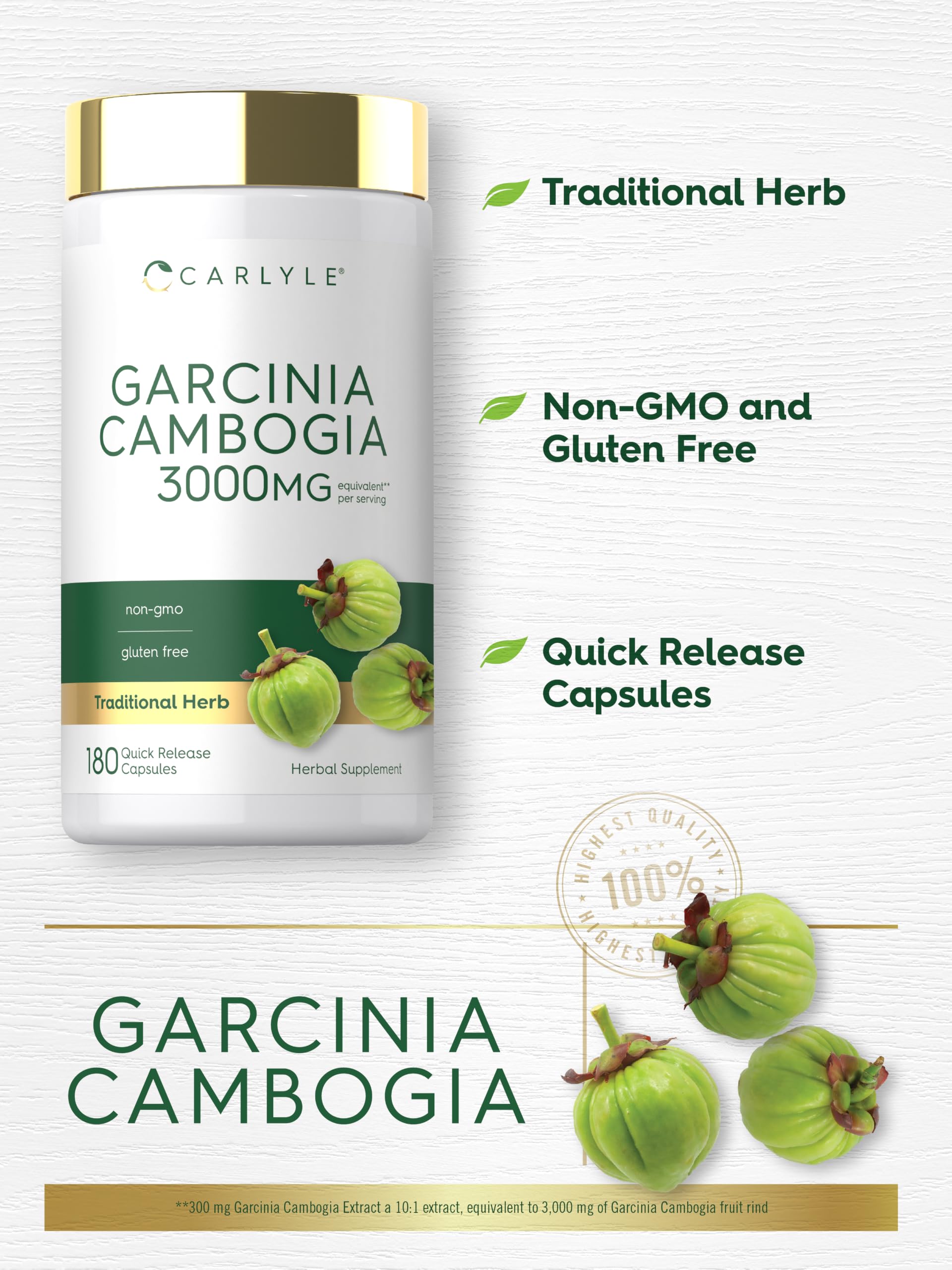 Carlyle Garcinia Cambogia Extract | 180 Capsules — Amazon image 4