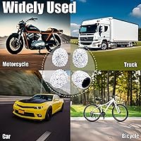 Vista 6 de 4 tapas de válvula de vástago de neumático de diamantes de cristal brillante, a prueba de polvo, tapas universales para válvulas de neumáticos