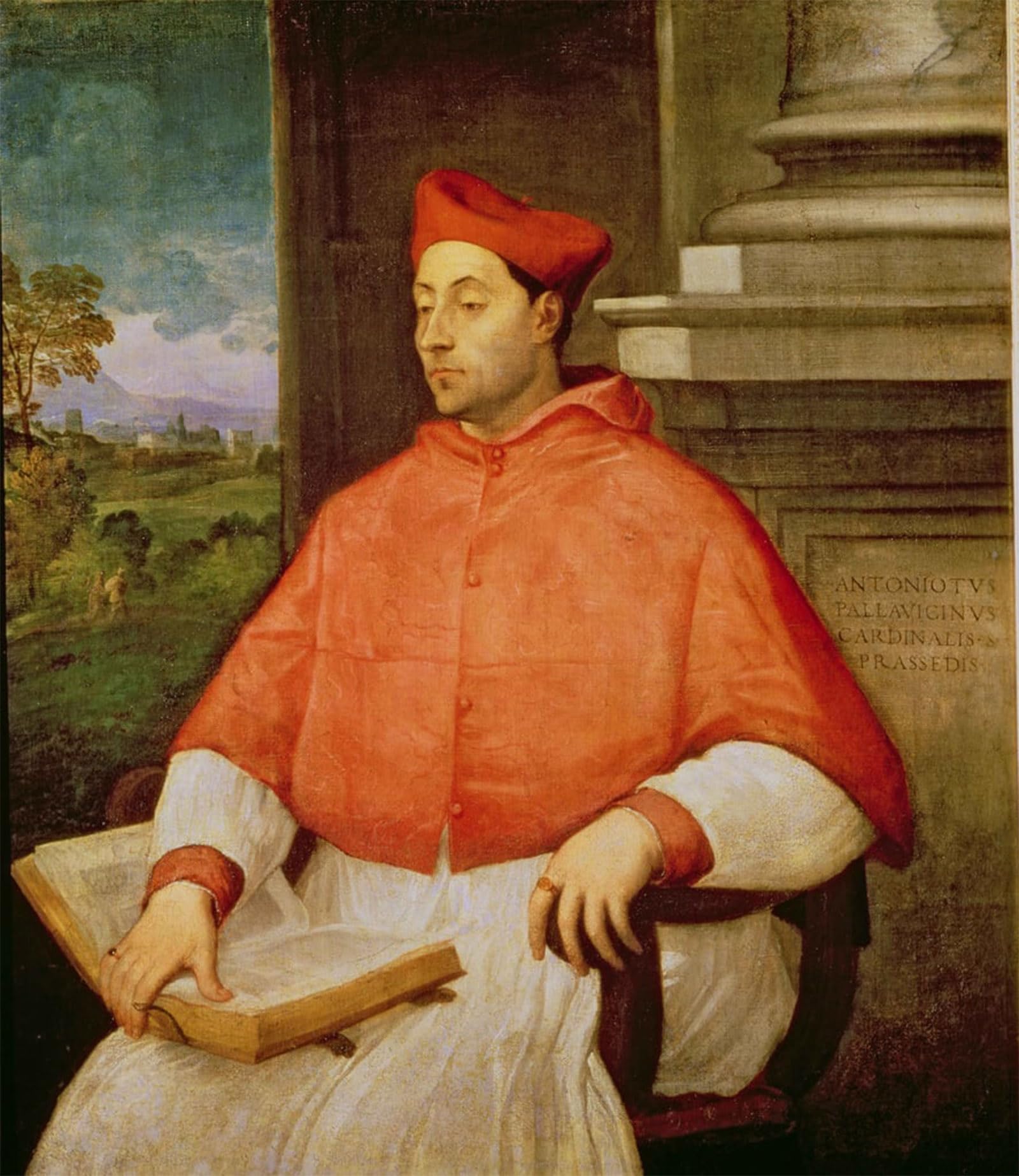 POSTERIIk Famous Animal Posters Vintage Picture Portrait of Cardinal a Pallavicini by Del Piombo Modern Wall Decor for Home Decor 60x90cm