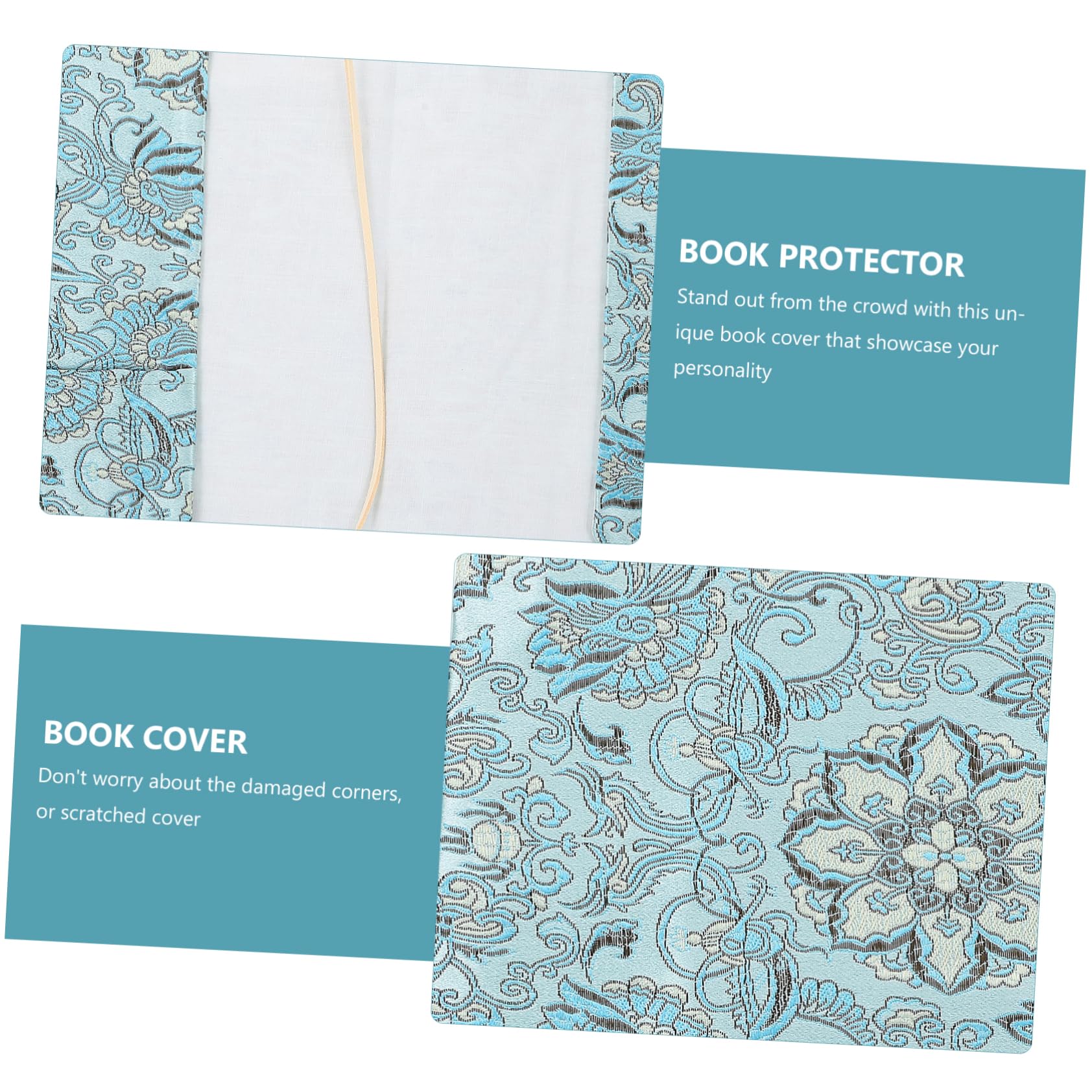 DOITOOL 5 Pezzi Copertina per Libri Regolabile in Resistente Protezione per Quaderni e Libri Copertura Leggera ed Ecologica per Scolastico e Personale