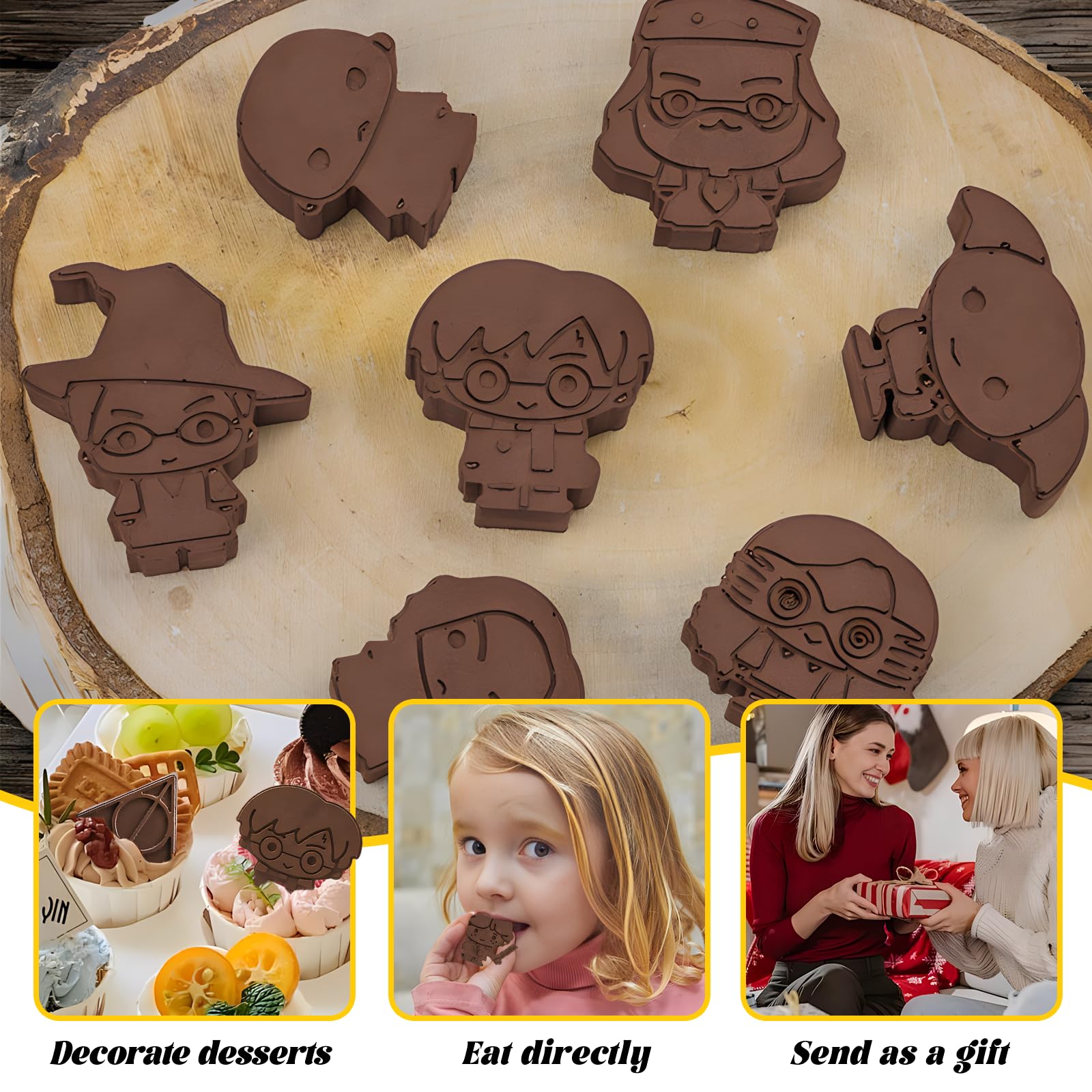 Stampo In Silicone Per Cioccolatini - 2 Pezzi Con Forme A Personaggi | Per Caramelle, Ghiaccio E Sapone - Foto 13