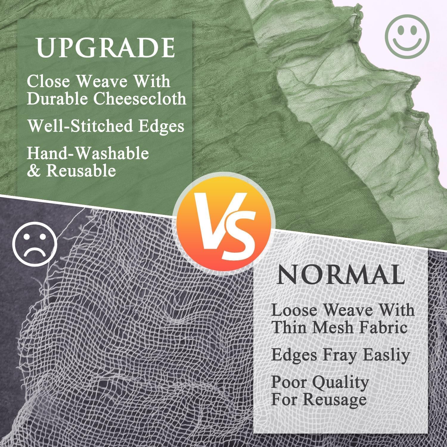 Cheesecloth Table Runner | Boho Fabric Cheese Cloth Table Runner Rustic Sheer Table Runners for Wedding, Bridal Shower, Birthday Party Décor(Blue,Pack of 6)