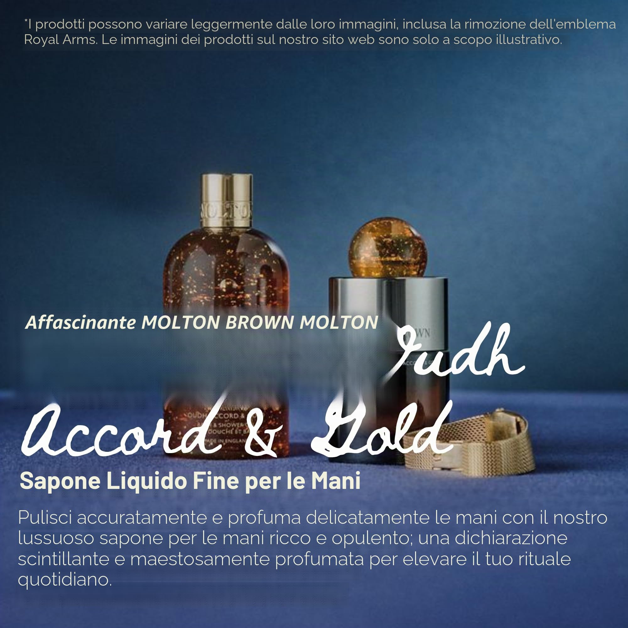 Ipnotizzante Oudh Accord e Gold Fine Liquido Mani 300 ml