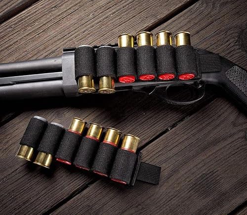 Miniatura 8 de 10 paquetes de 6 soportes redondos para carcasas de culata | 12/20 Ga portador de carcasa lateral para cartucho de escopeta de rifle | con bolsa de