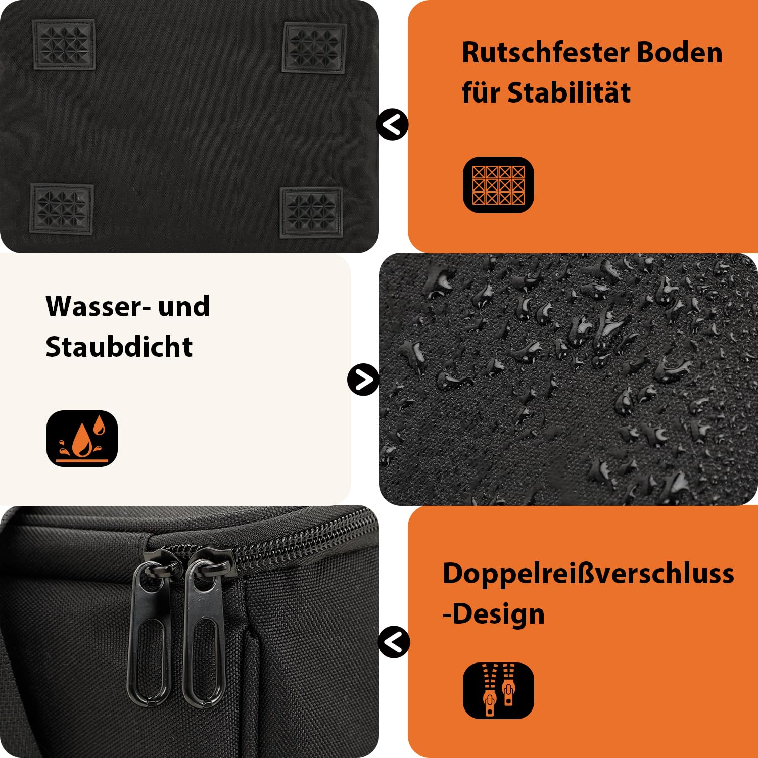 Vinyl Tragetasche für Schallplatten, LP Aufbewahrungstasche für 60 LPs (7/10/12 Zoll), Schallplattenkoffer mit Trennwänden, Wasserabweisend, Tragetasche für DJs & Sammler