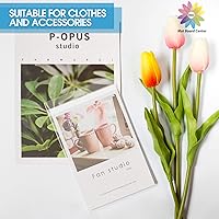 Vista 4 de Mat Board Center - Paquete de 100 fundas de plástico transparentes resellables de 4 3/4 x 6 1/2 pulgadas, bolsas de polipropileno autosellables