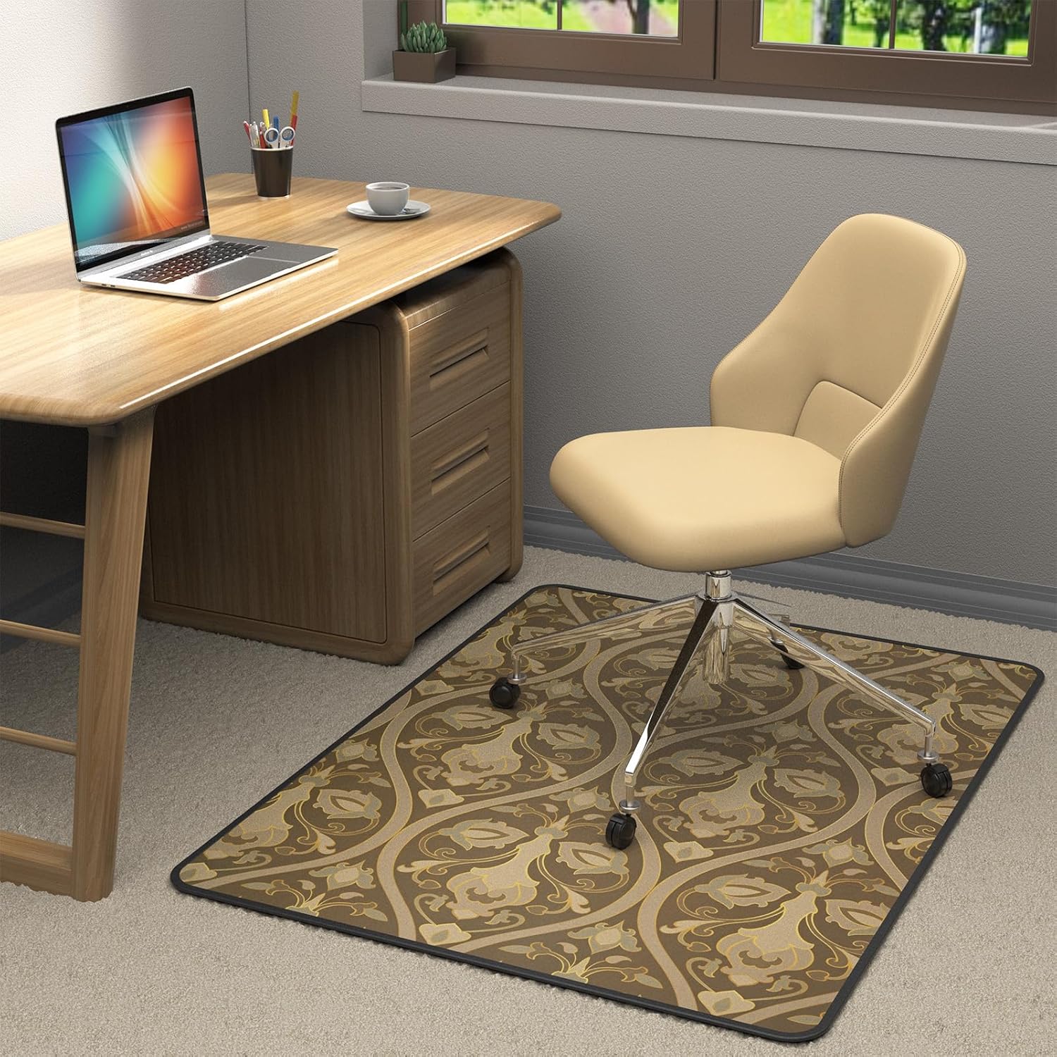 Heavy Duty Office Chair Mat for Carpet and Hardwood Floor